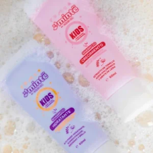 Shampoo hidratante y shampoo crecimiento para niños Minté en espuma
