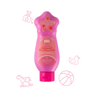 Tratamiento Minte Kids crecimiento rosa botella con tapa estrella