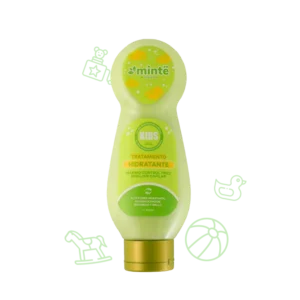 Tratamiento Minte Kids hidratante envase verde claro con tapa dorada